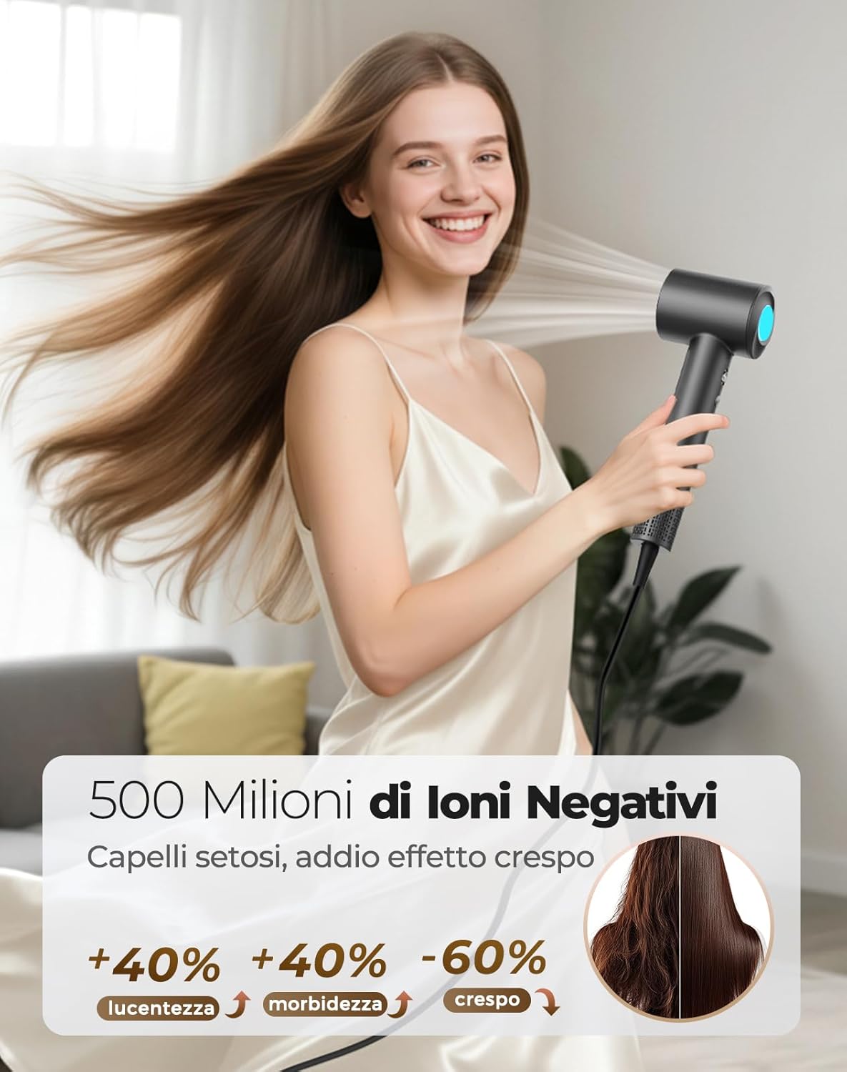 Haokoo Asciugacapelli Professionale Ionico
