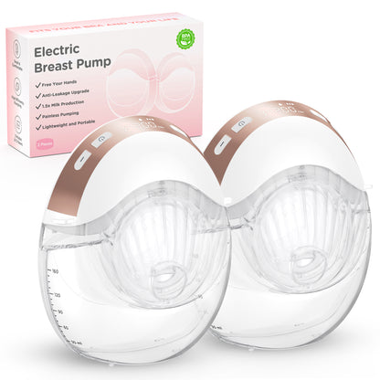 Haokoo Electric Breast Pump Wearable - Discreet Hands Free Breast Pump Portable for Mom
