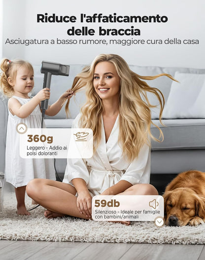 Haokoo Asciugacapelli Professionale Ionico