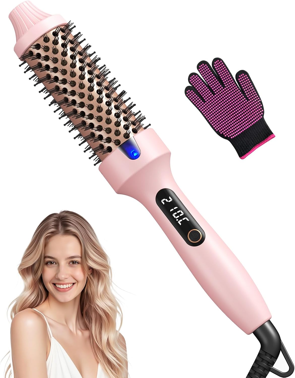 Thermal Brush for Blowout – 1.5 Inch Heated Round Brush with Negative Ions