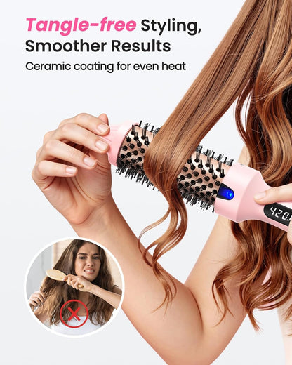 Thermal Brush for Blowout – 1.5 Inch Heated Round Brush with Negative Ions
